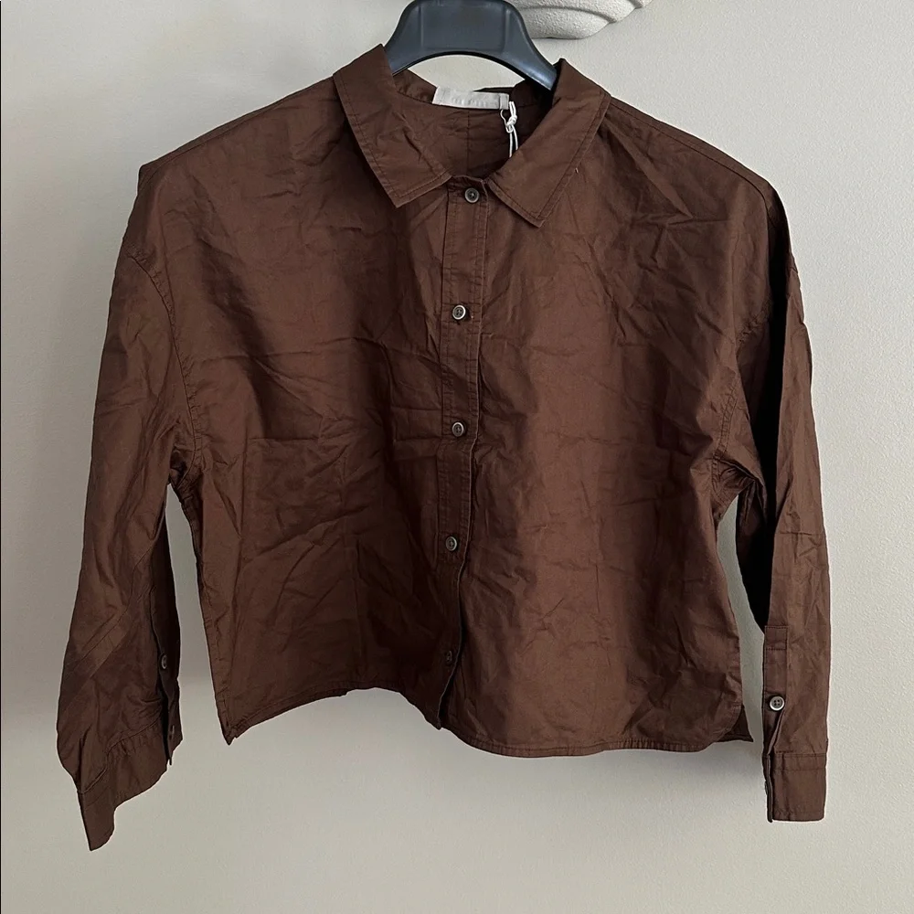 NWT Everlane The Woven PJ Top